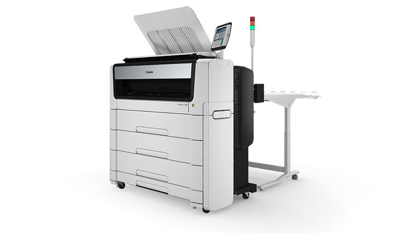 Canon PlotWave 7500 Production Plotter with Tray Right Angle A/E Graphics Canon PlotWave 7500 Production Plotter with Tray Right Angle A/E Graphics